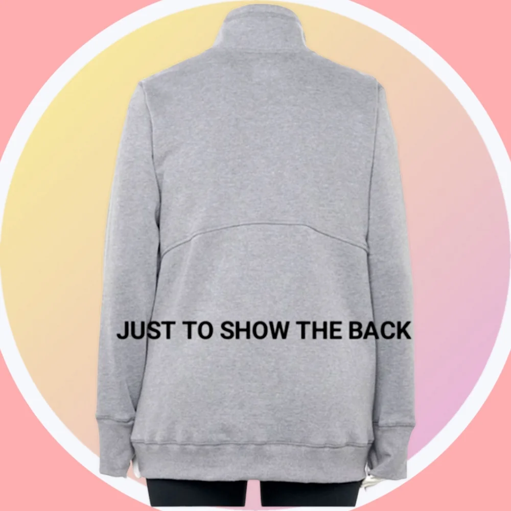 NWT 1X Zip Up Fleece Lined Sweatshirt Jacket